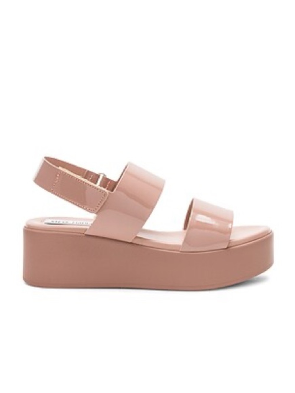 Steve Madden Rachel blush patent platform sandals 9
